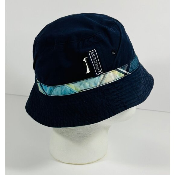 Kitestrings Reversible Plaid & Solid Navy Blue Bucket Hat For Boys Size Large - Picture 11 of 15